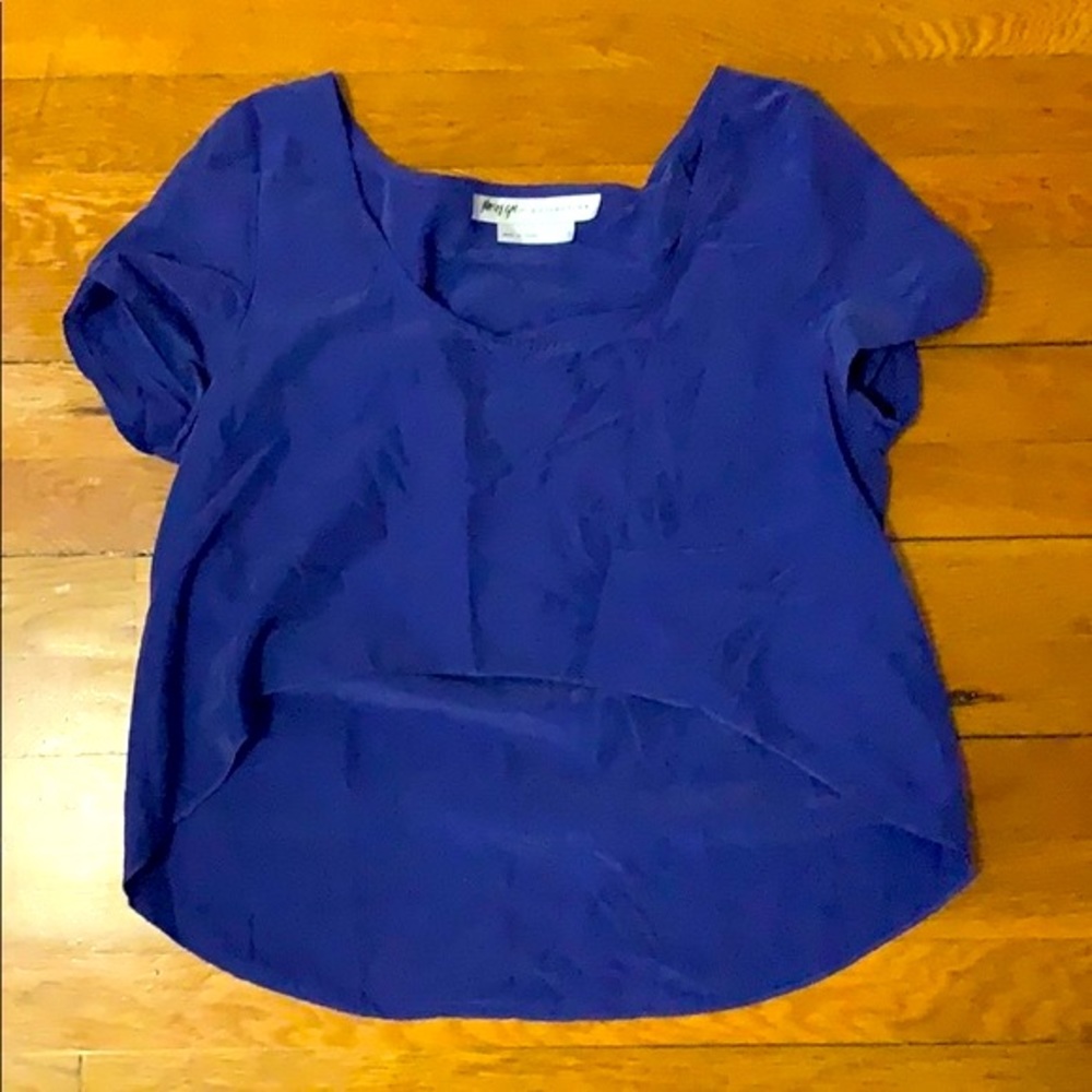 Bundle 3 for $30 nasty gal blue high low crop top small